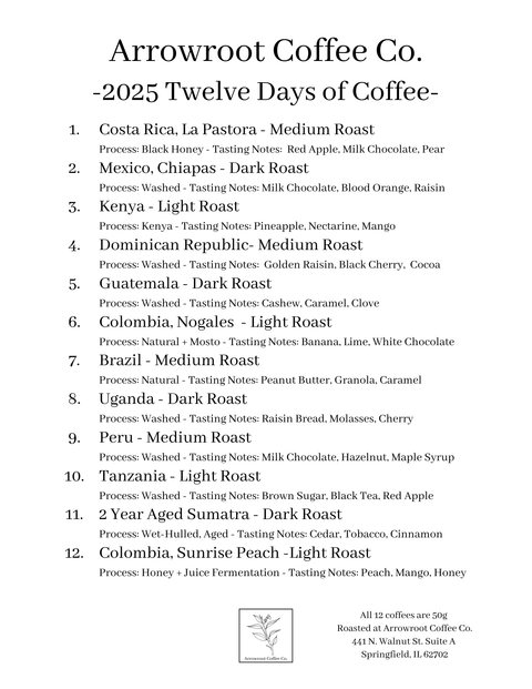 Pre-Order - 12 Days of Coffee
